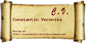 Constantin Veronika névjegykártya