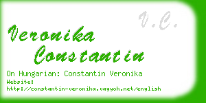 veronika constantin business card